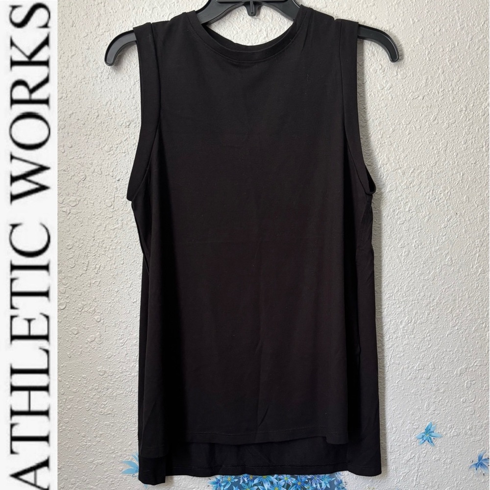 Athletic Works Black Relaxed Muscle Tee